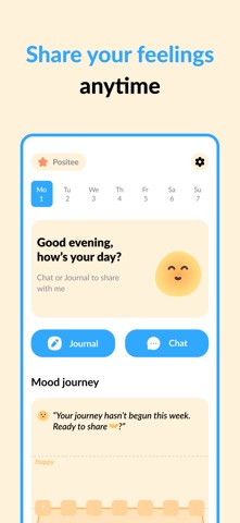 Positee: Mood & emotion buddy Screenshot 2 of 7