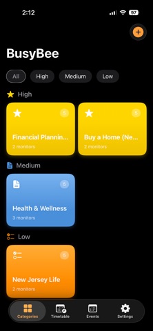 BusyBee Pocket Diary screenshot
