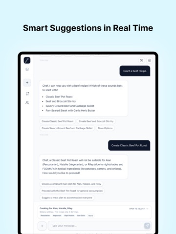 AI Recipe Studio - AskMixi iPad screenshot