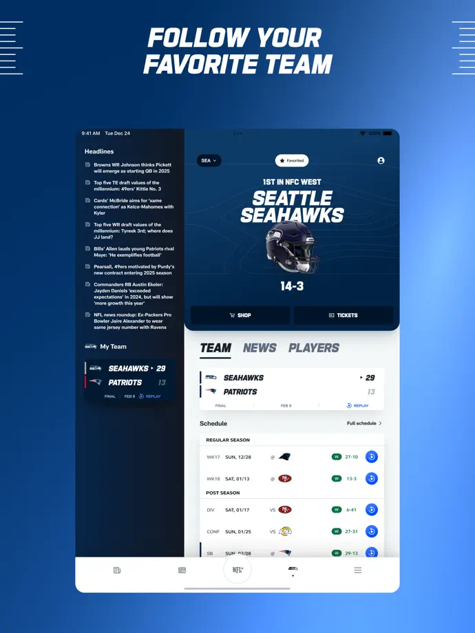 NFL iPad screenshot 9