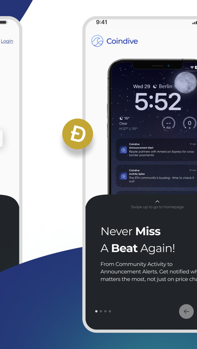 Coindive: Smart Crypto Tracker Screenshot 4 - AppWisp.com
