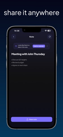 Untyped - Voice to Email iPhone screenshot
