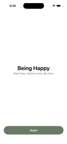 Being Happy: Daily Reflection のスクリーンショット