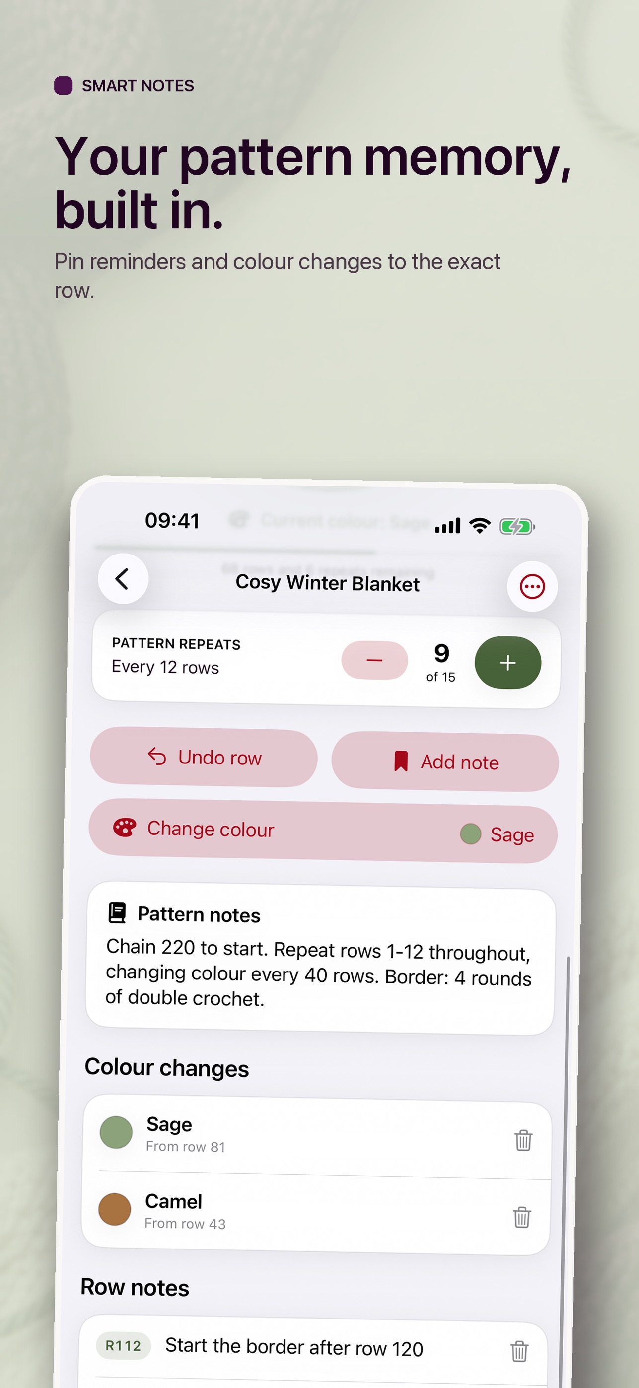 Screenshot 3 of RowGlow: Knitting Row Counter