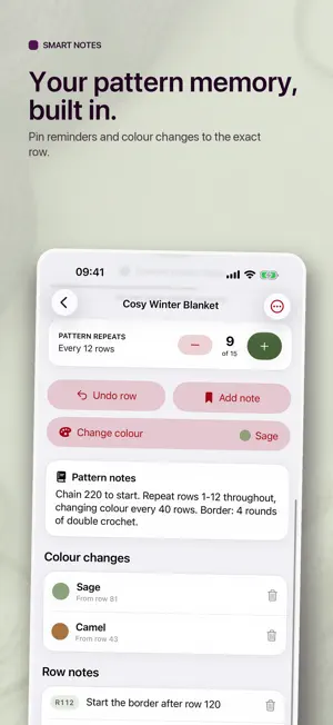 RowGlow: Knitting Row Counter screenshot 3