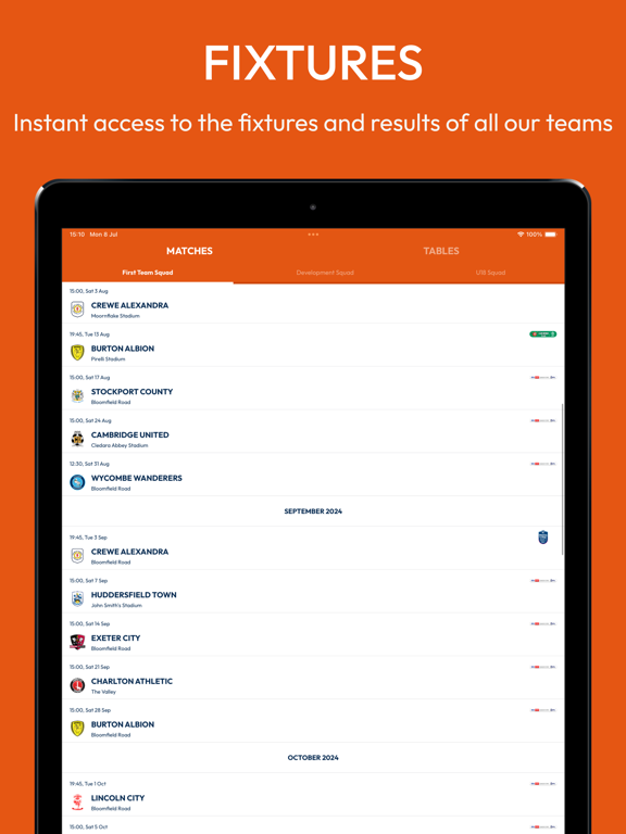 Blackpool FC iPad screenshot 5 - Sports app