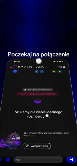 Raven talk iPhone screenshot 3