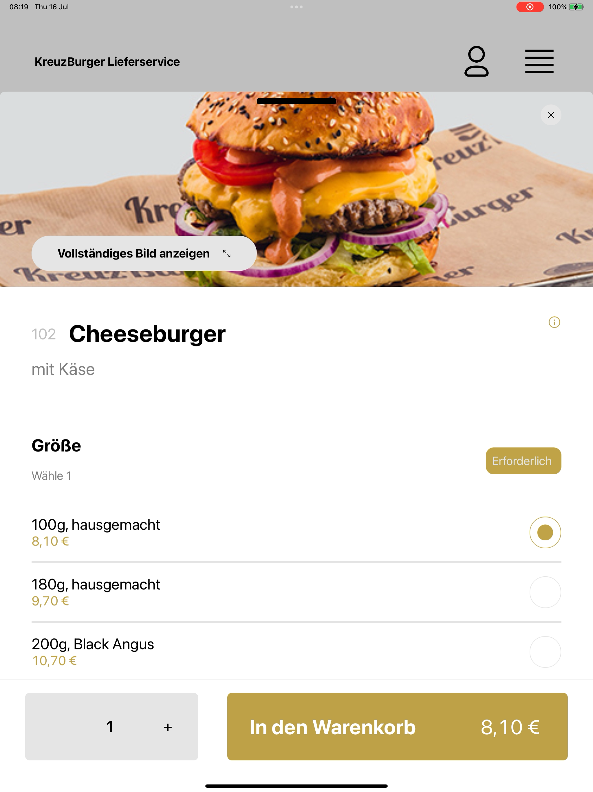 KreuzBurger Lieferservice screenshot 16