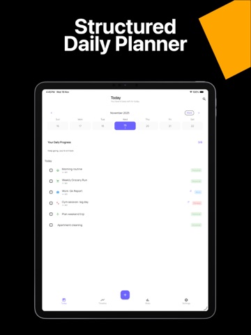 SDP: Structured Daily Planner iPad screenshot