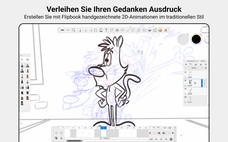 Screenshot von Sketchbook Pro auf dem iPhone 4