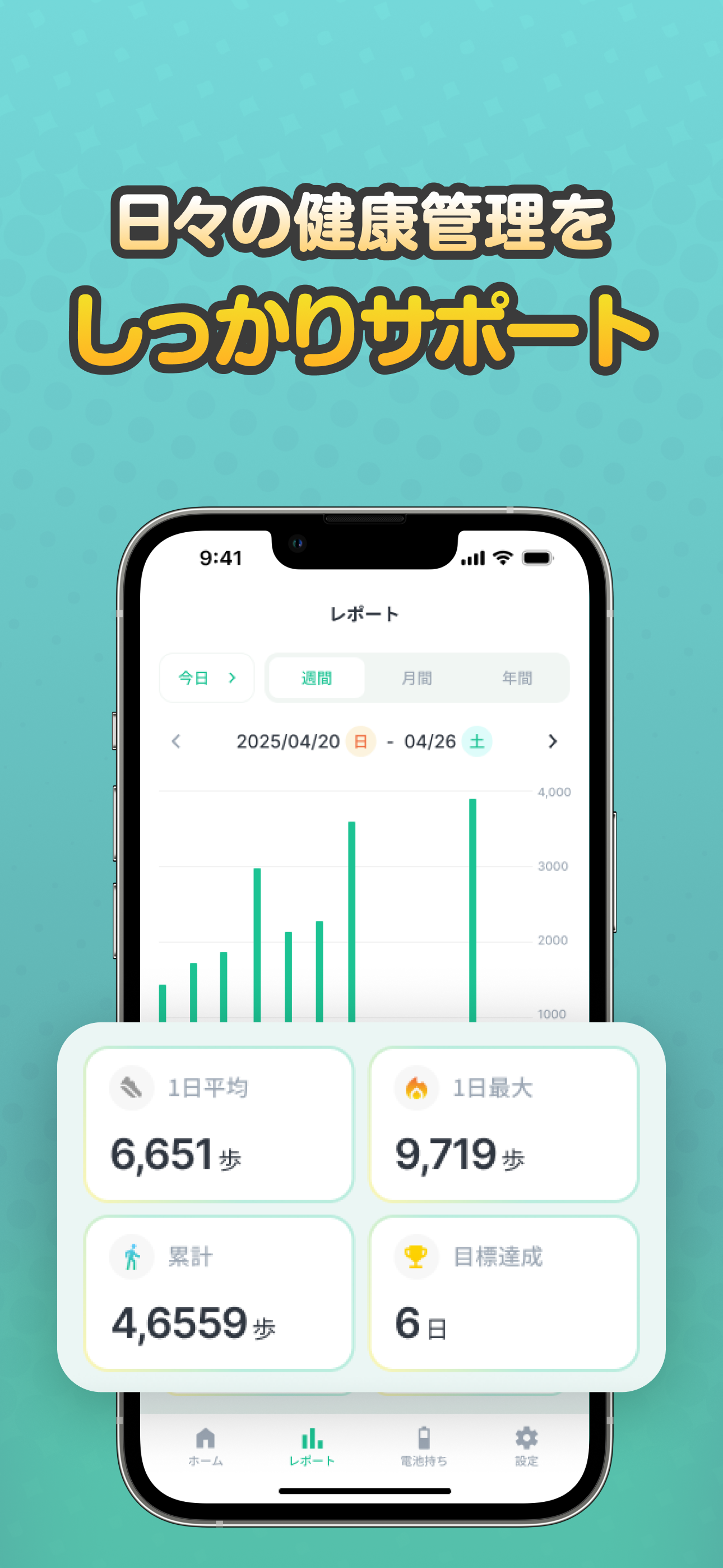 楽しくウォーキング歩数計 screenshot 3