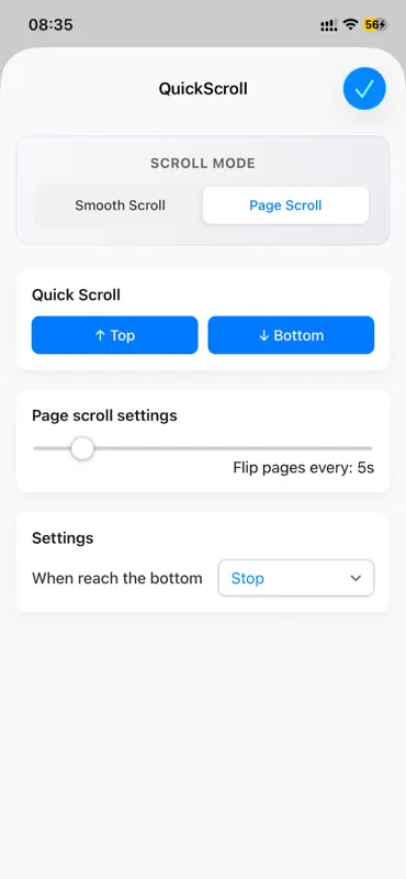 QuickScroll for Safari screenshot 3 of 3