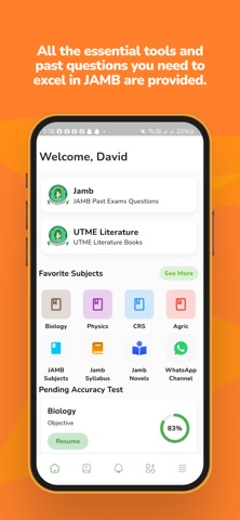 JAMB Past Questions & Answers iPhone screenshot