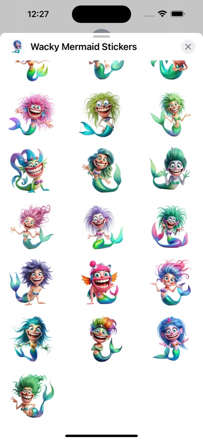 Wacky Mermaid Stickers