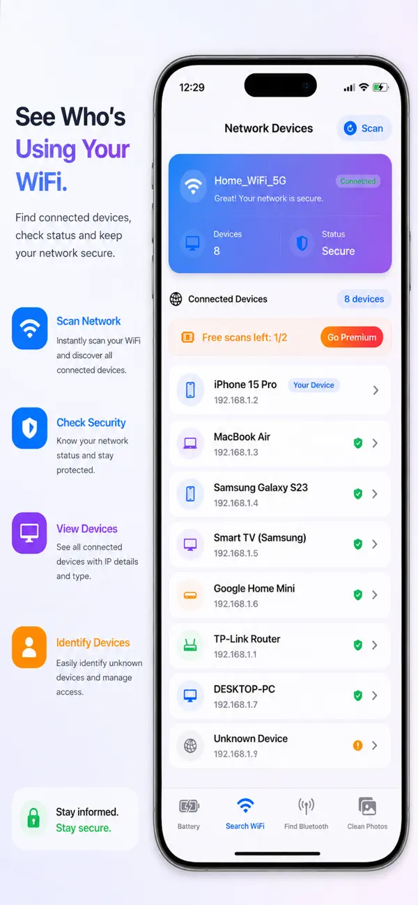 Screenshot #3 pour Battery saver - wifi analyzer
