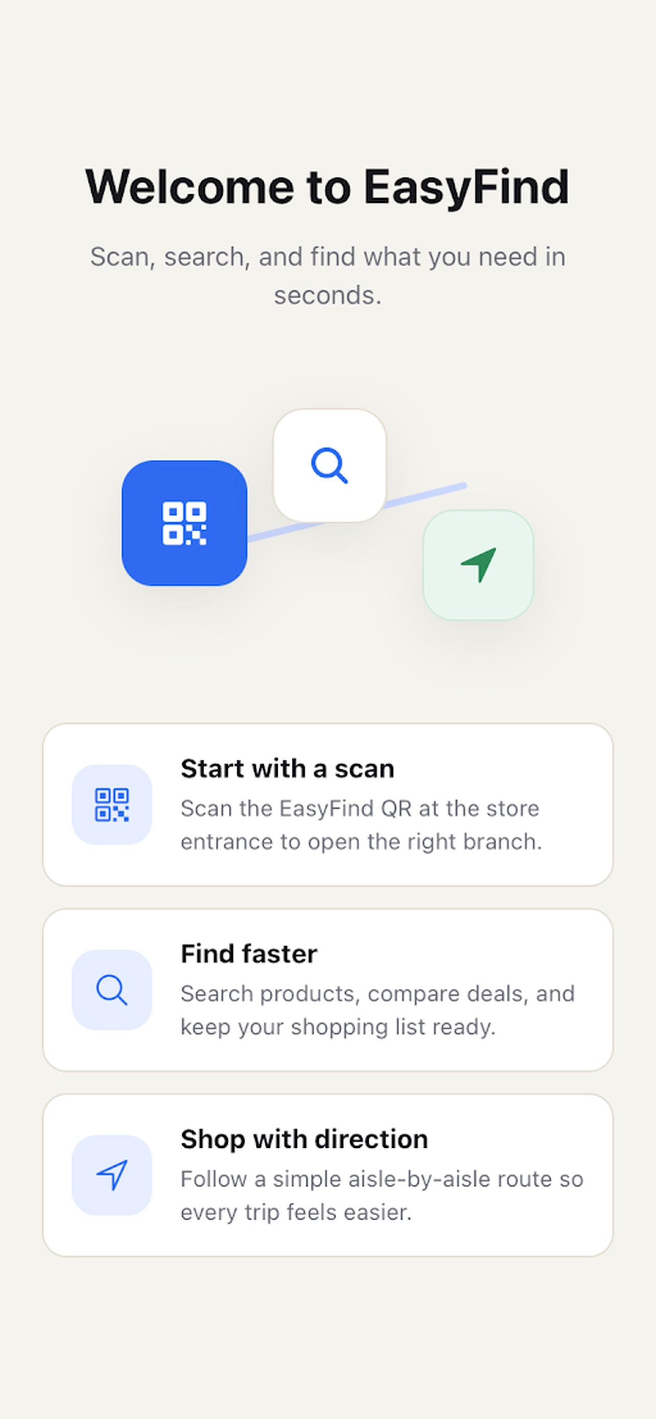 Screenshot 1 of EasyFind Customer