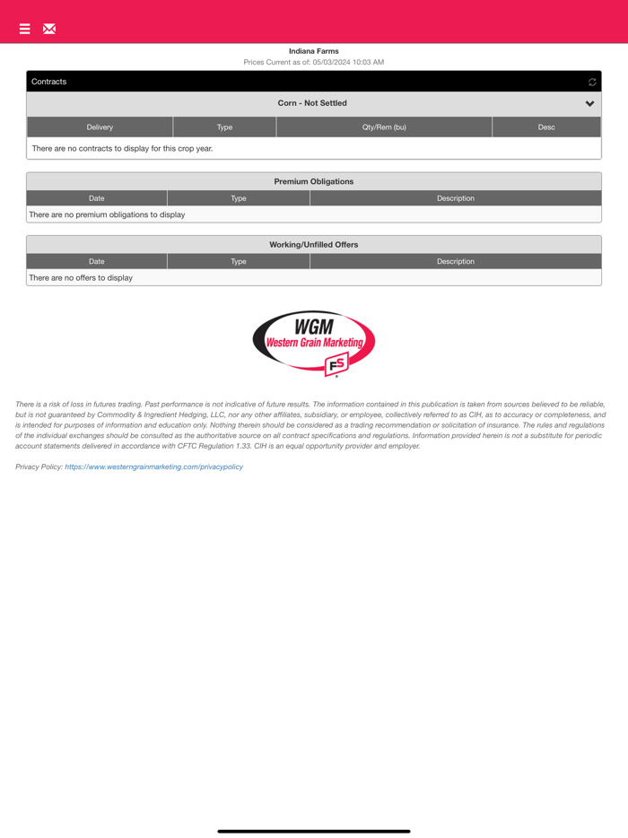 Western Grain Marketing Mobile