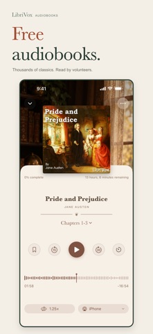 LibriVox Audiobooks app screenshot