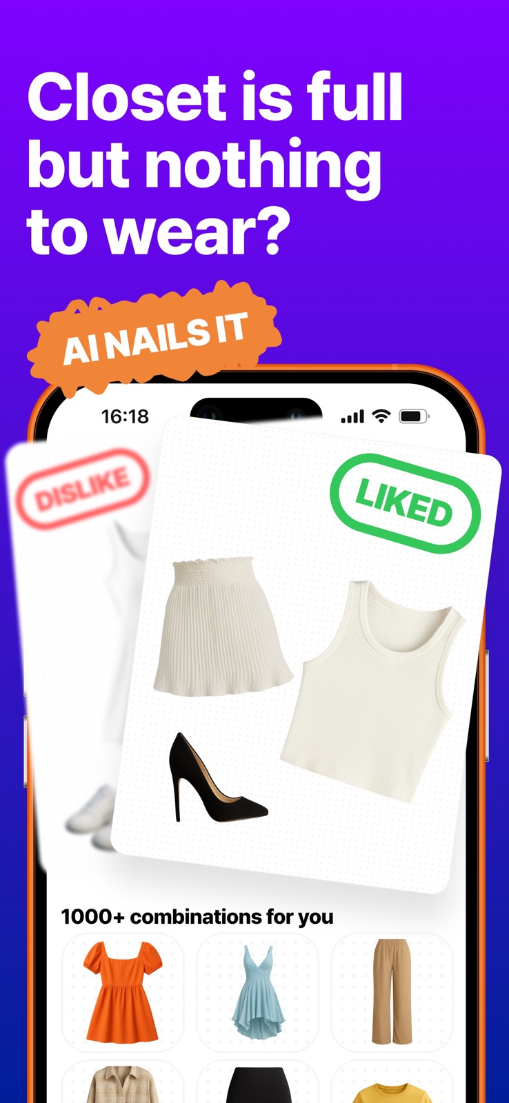 DRAPR: Closet & Outfit Creator iphone screenshot 1
