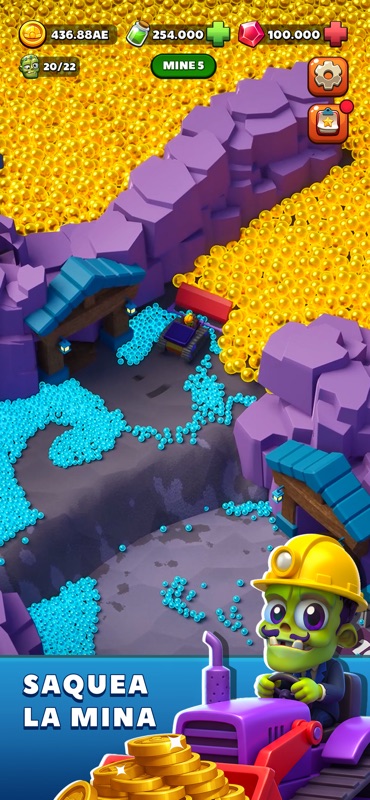 Zombie Miner: Magnate de Oro screenshot 3