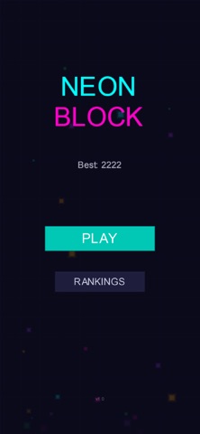 Neon Block - Puzzle Game iPhone screenshot