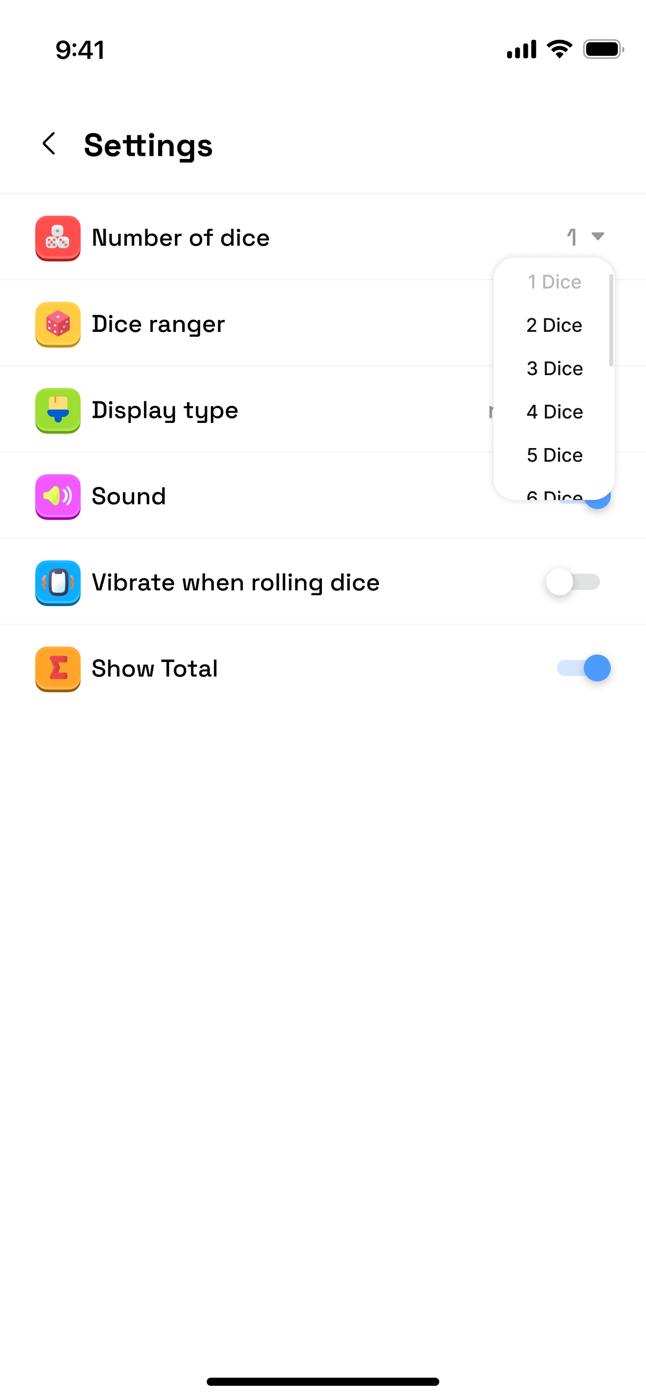 Dice Roller - Dice Challenge