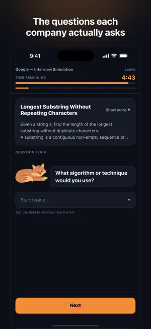 AlgoFox: Tech Interview Prep screenshot 1