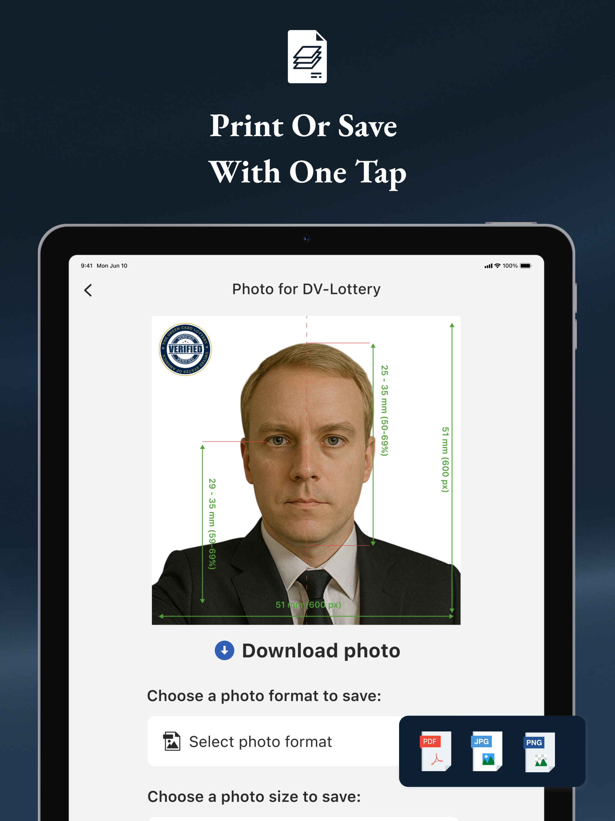 DV Lottery 2027 – Photo Editor