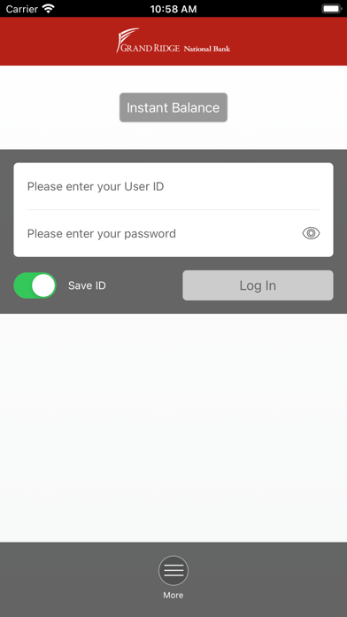 Grand Ridge Mobile Banking iPhone screenshot 2 - Finance app