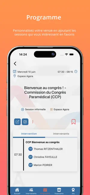 Congrès Réanimation 2026 screenshot 2