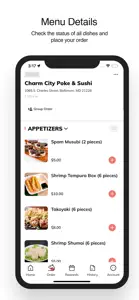 Charm City Poke & Sushi screenshot #2 for iPhone