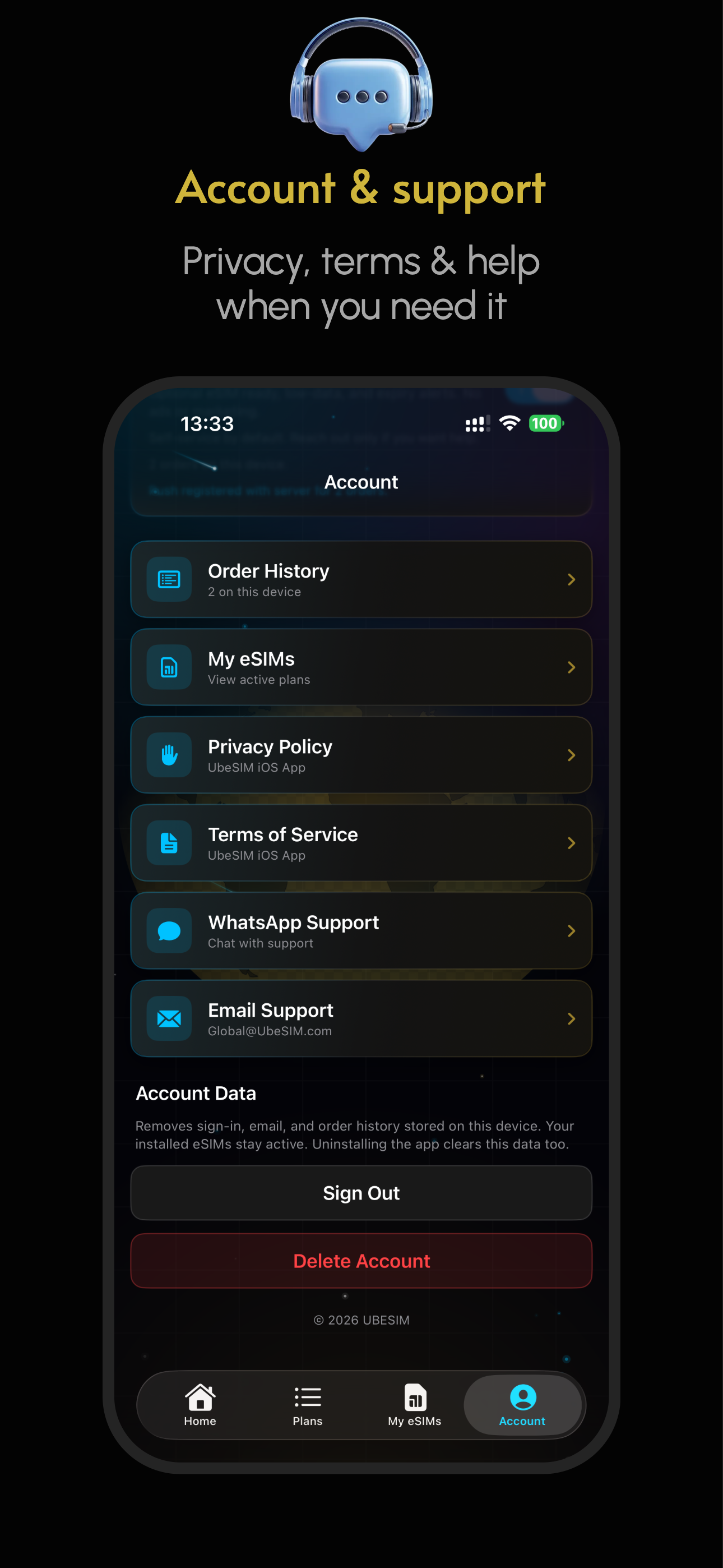 UbeSIM: eSIM for Instant Data screenshot 6