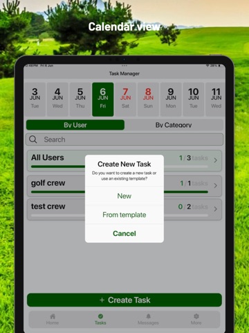 Golf Manager App iPad screenshot