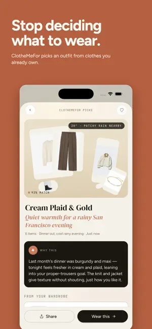 ClotheMeFor: AI Outfit Stylist screenshot 1