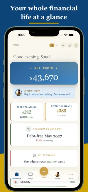 SEEDS Budget & Money Manager screenshot 2