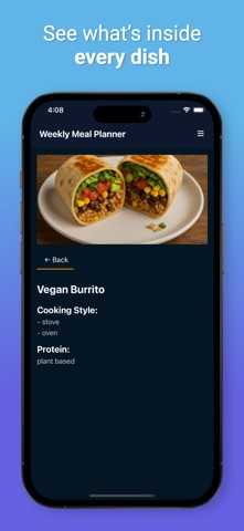 Meals - Plan - GO! screenshot