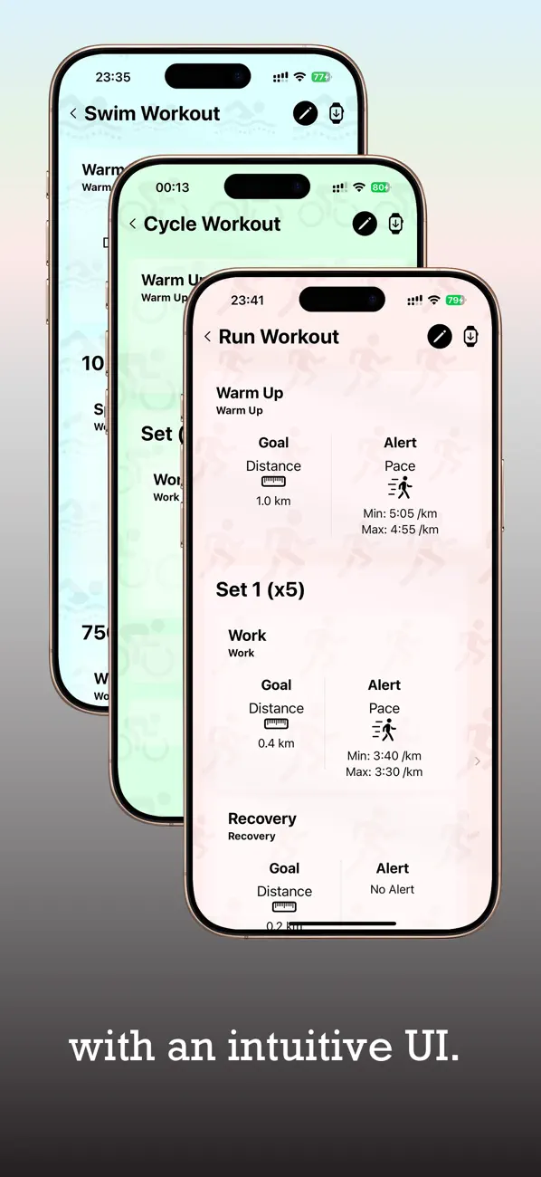 Screenshot #2 pour TriathloPlan: Workout Planner