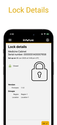 InVue OneKEY screenshot