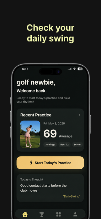 DailySwing - Swing Analysis Screenshot 1 of 5