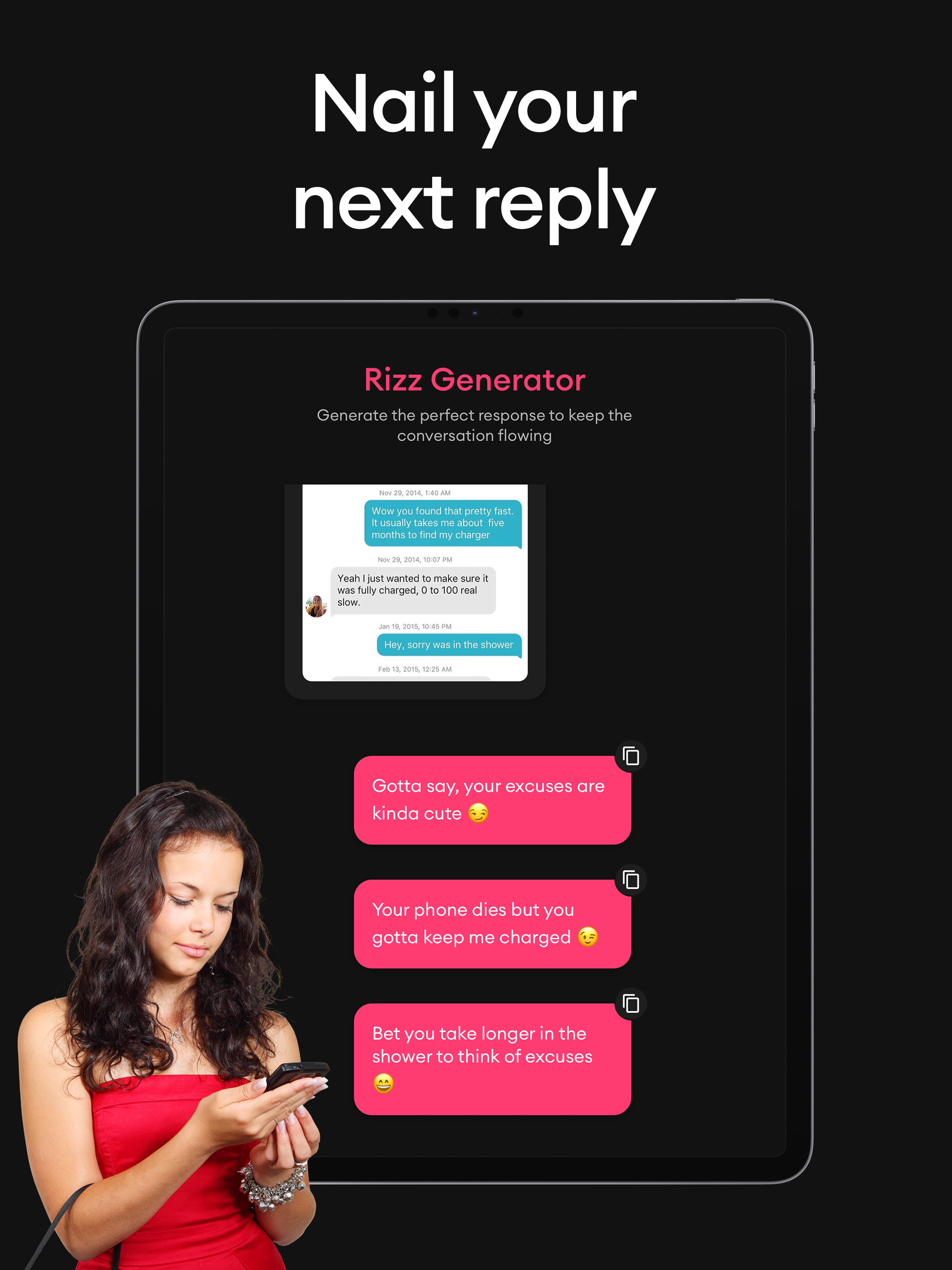 Rizz Dating Wingman - Matchine
