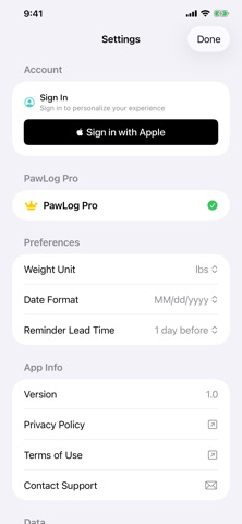 PawLog - Pet Care Tracker Screenshot 9 of 9