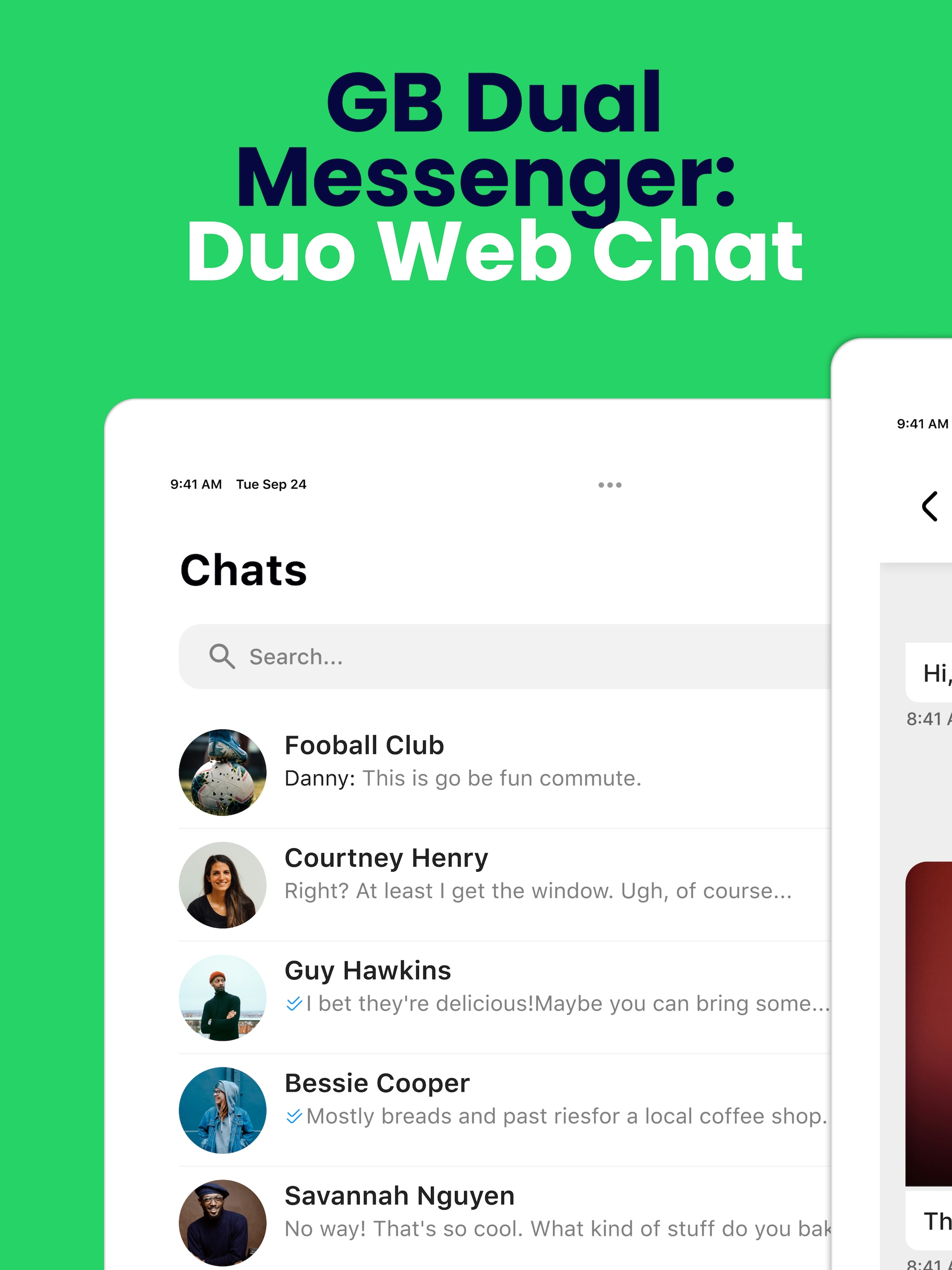 Gb Dual Messenger・Duo Web Chat