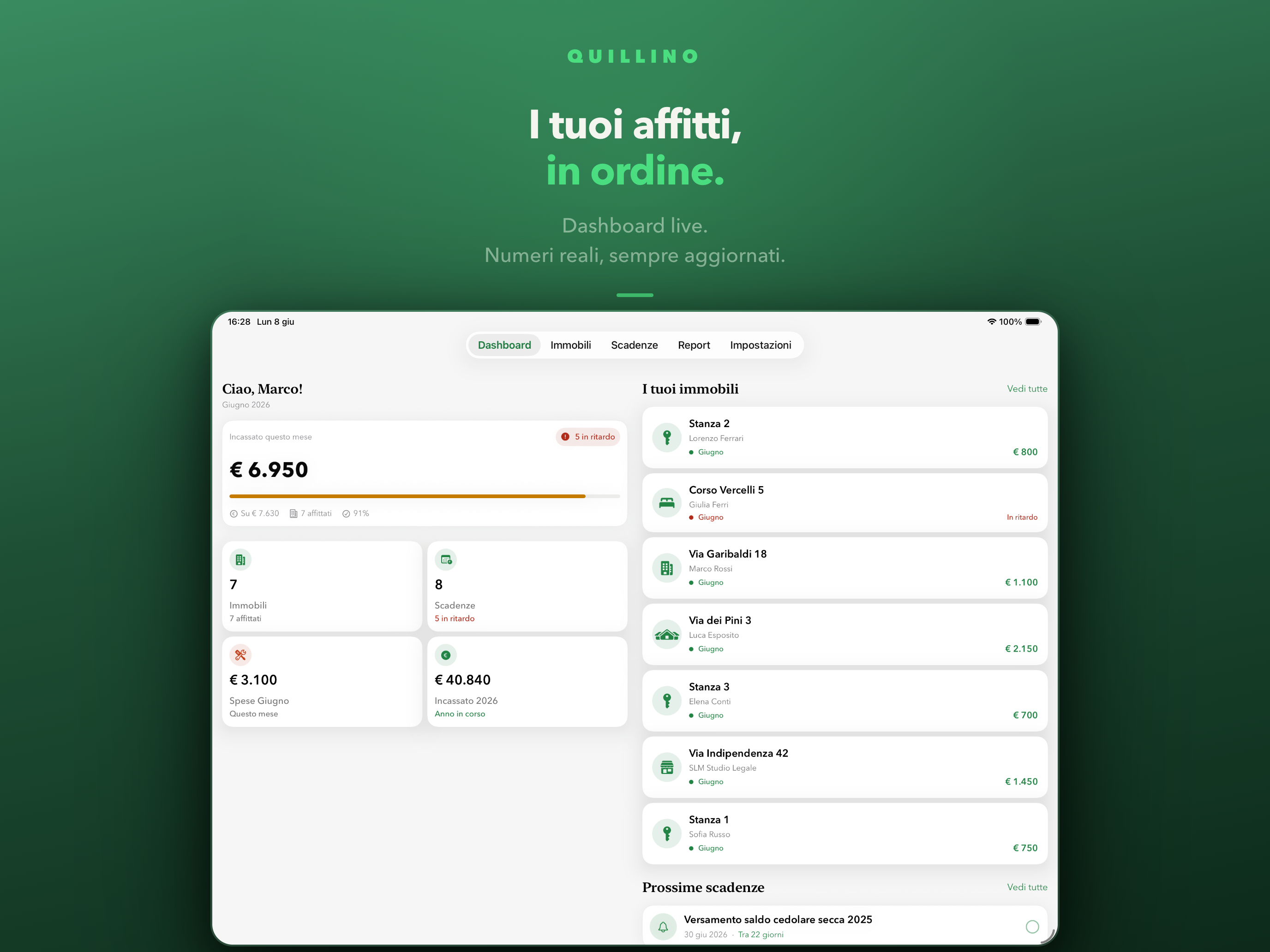 Quillino - Gestione affitti