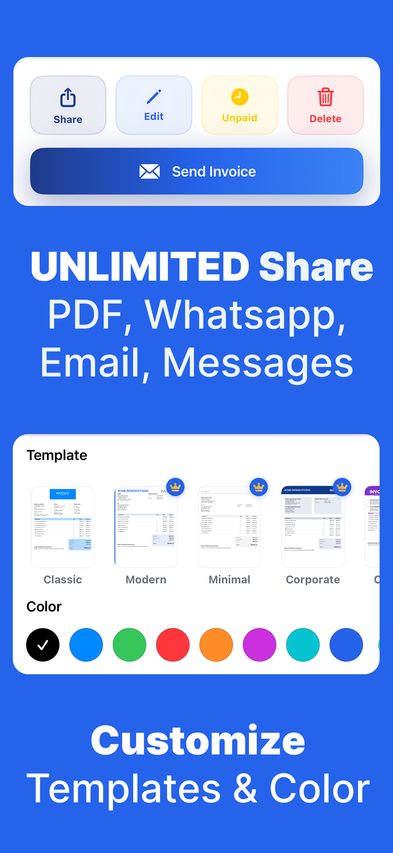 Invoice Maker · Estimate App screenshot 2