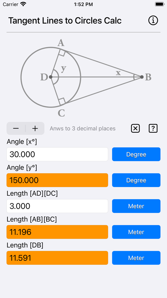 #1. Tangent Lines to Circles Calc (iOS) 来自: Heng Jia Liang