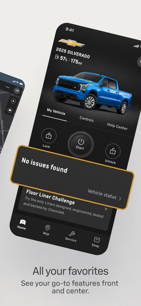 myChevrolet - Users can efficiently manage their vehicle through remote lock and unlock functions, while simultaneously checking for any detected issues.