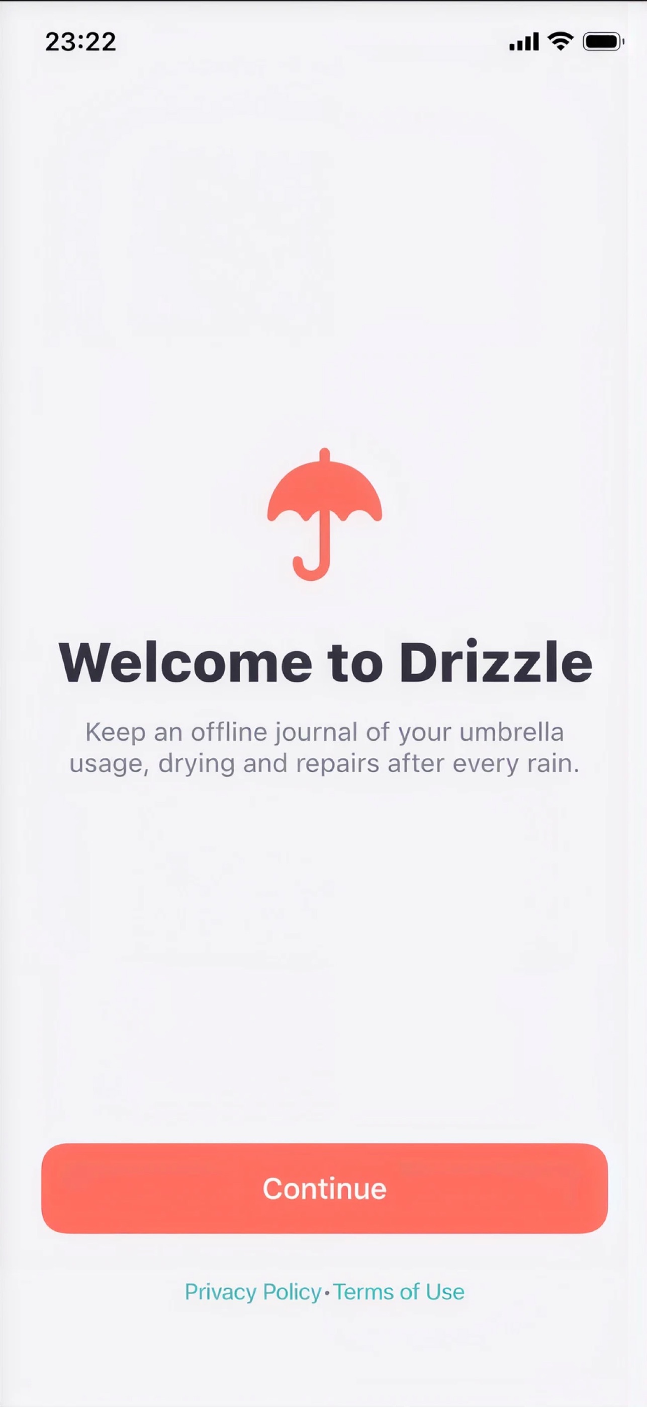 Screenshot 1 of Drizzle: Umbrella Log