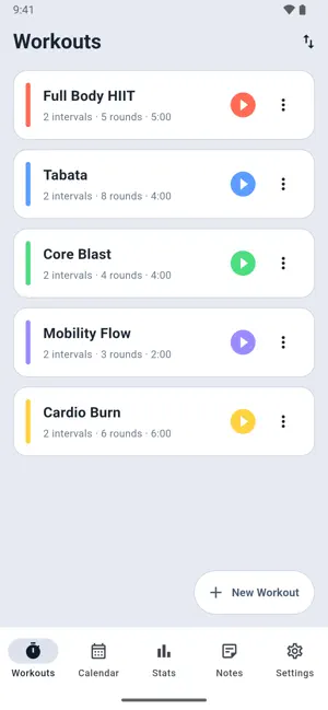 Stride: HIIT & Interval Timer screenshot 1