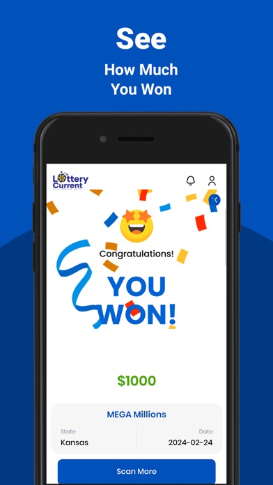 Kansas Lottery Ticket Scanner Screenshot