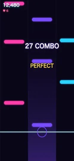 Capture d'écran de NEON BEAT - ネオンリズムゲーム sur iPhone 5